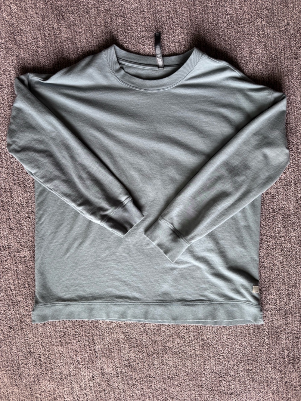 Vuori Laguna Crewneck Women’s Size L Oversized Sweatshirt Blue Cotton